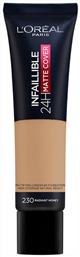 L'Oreal Paris Infaillible 24H Matte Cover Liquid Make Up 230 Radiant Honey 30ml