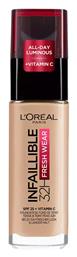 L'Oreal Paris Infaillible 32H Fresh Wear Liquid Make Up 125 Natural Rose 30ml