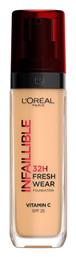 L'Oreal Paris Infaillible 32H Fresh Wear Liquid Make Up SPF25 235 Honey 30ml