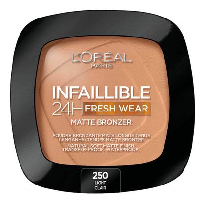 L'Oreal Paris Infallible 24H Fresh Wear Matte Bronzer 250 Light