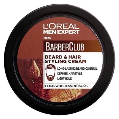 L'Oreal Paris Κρέμα Μαλλιών Men Expert BarberClub για Διαμόρφωση με Ελαφρύ Κράτημα 75ml