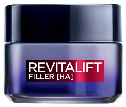 L'Oreal Paris Revitalift Filler Renew Κρέμα Προσώπου Νυκτός για Ενυδάτωση & Αντιγήρανση με Υαλουρονικό Οξύ 50ml από το Galerie De Beaute