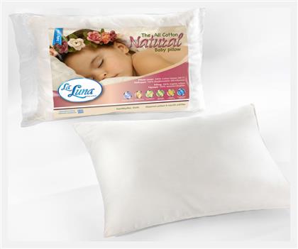 La Luna Βρεφικό Μαξιλάρι Ύπνου The All Cotton Natural Λευκό 30x40εκ. από το Spitishop