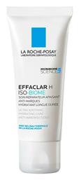 La Roche Posay Effaclar H ISO-Biome Ενυδατική & Αναπλαστική Κρέμα Προσώπου για Ξηρές/Ευαίσθητες Επιδερμίδες κατά των Ατελειών & της Ακμής 40ml