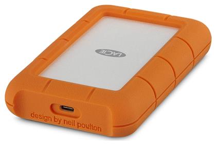 Lacie Rugged USB-C USB 3.1 / USB-C Εξωτερικός HDD 4TB 3.5'' Πορτοκαλί