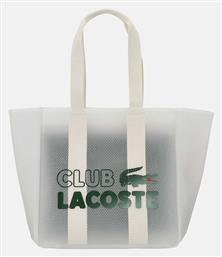 Lacoste Γυναικεία Τσάντα Shopper Ώμου Off White από το Plus4u