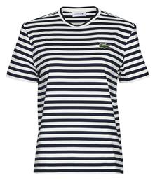 Lacoste Γυναικείο T-shirt Ριγέ Πολύχρωμο