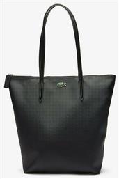 Lacoste L.12.12 Concept Γυναικεία Τσάντα Shopper 'Ωμου σε Μαύρο χρώμα από το Spartoo