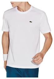 Lacoste Technical Jersey Ανδρικό Αθλητικό T-shirt Κοντομάνικο Λευκό