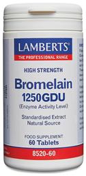 Lamberts Bromelain 1250GDU 500mg 60 ταμπλέτες