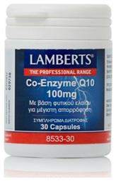 Lamberts Co-Enzyme Q10 100mg Φιαλίδιο 30 μαλακές κάψουλες