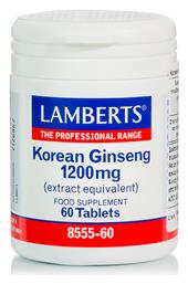 Lamberts Korean Ginseng 1200mg 60 ταμπλέτες από το Pharm24