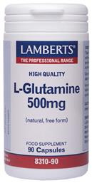 Lamberts L-Glutamine 500mg 90 κάψουλες από το Public