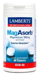 Lamberts MagAsorb 150mg 60 ταμπλέτες