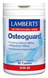 Lamberts Osteoguard with Boron plus Vitamins D3 & K1 Συμπλήρωμα για την Υγεία των Οστών 90 ταμπλέτες