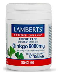 Lamberts Time Release Ginkgo 6000mg 60 ταμπλέτες από το Pharm24