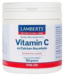 Lamberts Vitamin C as Calcium Ascorbate Βιταμίνη για Ενέργεια & Ανοσοποιητικό 250gr