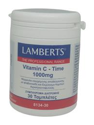 Lamberts Vitamin C Time Βιταμίνη για Ενέργεια & Ανοσοποιητικό 1000mg 30 ταμπλέτες από το Pharm24