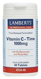 Lamberts Vitamin C Time Βιταμίνη για Ενέργεια & Ανοσοποιητικό 1000mg 60 ταμπλέτες από το Pharm24