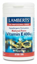 Lamberts Vitamin E Βιταμίνη 400iu 1τμχ