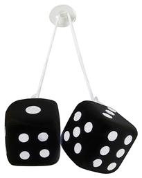 Lampa Lucky Vegas Διακοσμητικά Ζάρια Αυτοκινήτου Διακοσμητικά Ζάρια Μαύρα σε Μαύρο Χρώμα