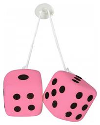 Lampa Lucky Vegas Διακοσμητικά Ζάρια Αυτοκινήτου Διακοσμητικά Ζάρια Ροζ σε Ροζ Χρώμα