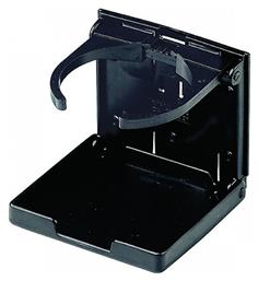 Lampa Ποτηροθήκη Αυτοκινήτου Πτυσσόμενη 1 Θέσης με Βίδες Ρυθμιζομενη σε Μαύρο Χρώμα