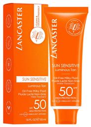 Lancaster Sun Sensitive Luminus Tan Αντηλιακή Λοσιόν Προσώπου SPF50 50ml