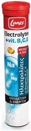Lanes Electrolytes Vitamine B C E Πορτοκάλι 20 αναβράζοντα δισκία