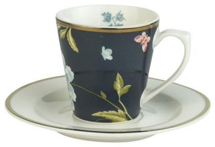 Laura Ashley Heritage Φλιτζάνι Espresso από Πορσελάνη Midnight Uni 90ml