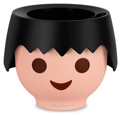 Lechuza Playmobil Ojo Γλάστρα Αυτοποτιζόμενη Raven Black 21x15.8cm