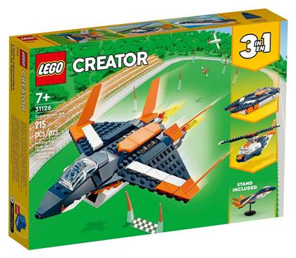 Lego Creator 3-in-1 Supersonic Jet για 7+ Ετών