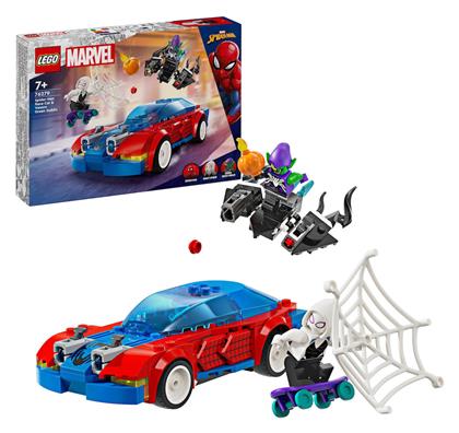 Lego Super Heroes Spider-man Race Car & Venom Green Goblin για 7+ Ετών