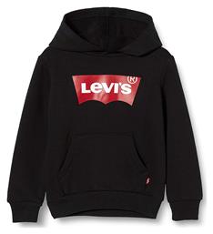 Levi's Fleece Παιδικό Φούτερ με Κουκούλα και Τσέπες Μαύρο Batwing Screenprint από το Spartoo