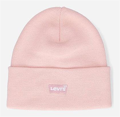 Levi's Beanie Ανδρικός Σκούφος Πλεκτός σε Ροζ χρώμα