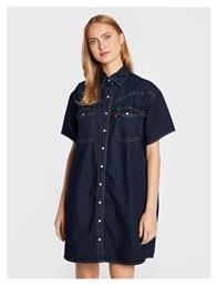 Levi's Καλοκαιρινό Mini Σεμιζιέ Φόρεμα Τζιν Navy Μπλε