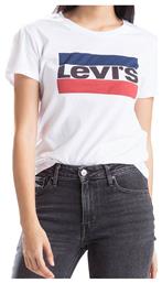 Levi's The Perfect Graphic Γυναικείο Αθλητικό T-shirt Λευκό