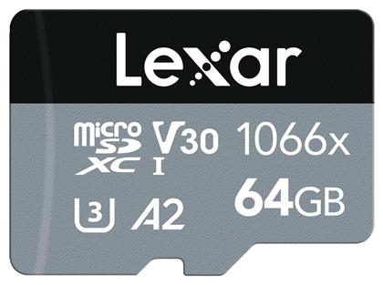 Lexar Professional 1066x microSDXC 64GB Class 10 U3 V30 A2 UHS-I