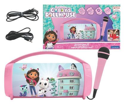 Lexibook Ηχείο Karaoke με Ενσύρματo Μικρόφωνο και Εφέ Φωτισμού Bluetooth Light σε Ροζ Χρώμα