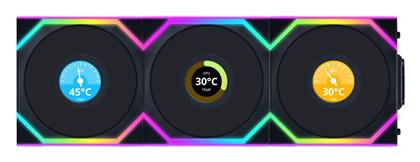 Lian Li UNIFAN SL Wireless LCD Reverse Case Fan 120mm