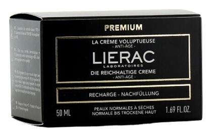 Lierac Premium La Creme Voluptueuse Refill Αντιγηραντική Κρέμα Προσώπου Ημέρας με Υαλουρονικό Οξύ 50ml