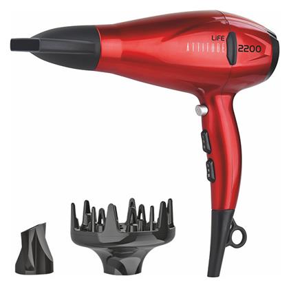 Life Attitude Hairdryer Πιστολάκι Μαλλιών με Φυσούνα 2200W 221-0311 από το Plus4u