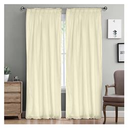 Lino Home Κουρτίνα με Τρέσα Line 102 Beige 145x295εκ.