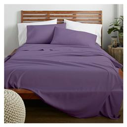 Lino Home Σεντόνι Υπέρδιπλο 240x260εκ. Claro Mauve