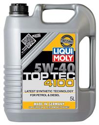 Liqui Moly Συνθετικό Λάδι Αυτοκινήτου Top Tec 4100 5W-40 C3 για κινητήρες Diesel 5lt