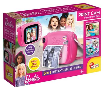 Lisciani Giochi Barbie Print Camera Instant Photos Παιδική με Θερμική Εκτύπωση Οπτικό Ζουμ 25x Ροζ