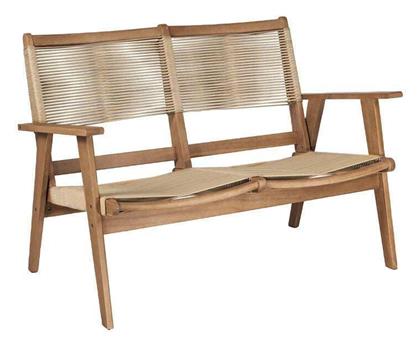 Living Διθέσιος Καναπές Εξωτερικού Χώρου Rattan 129x71x84cm