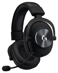 Logitech G PRO X with MIT Blue VO!CE Over Ear Gaming Headset με σύνδεση 2x3.5mm / USB