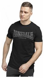 Lonsdale Kai Αθλητικό Ανδρικό T-shirt Μαύρο με Λογότυπο