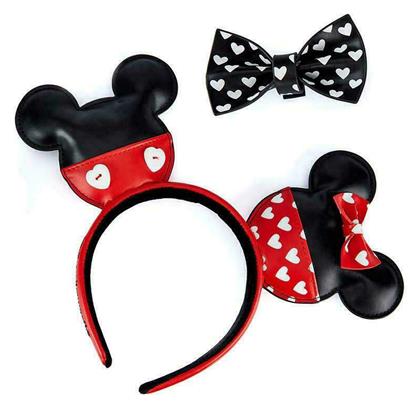 Loungefly Mickey & Minnie Valentines Παιδική Στέκα Μαλλιών με Αυτάκια από το Designdrops